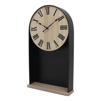 Cambridge Wood Decorative Shelf Wall Clock 30x50Cm
