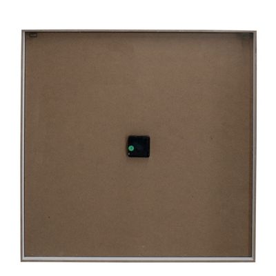 Cambridge Wood Square Grey Wall Clock 60x60x4.5Cm