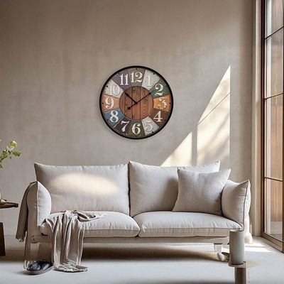 Cambridge Metal Route Wall Clock 50x50Cm