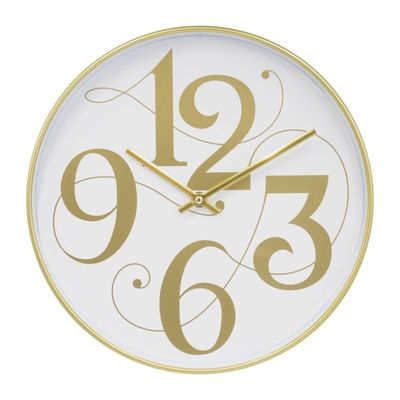 Cambridge PP Big Numbers Yellow-White Wall Clock 30x30x4 Cm