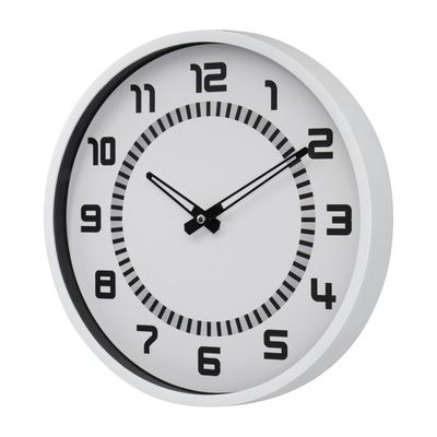 Cambridge PP Old School White-Black Wall Clock 30x30x4
