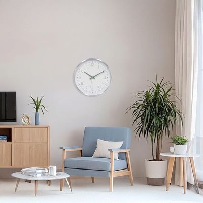 Cambridge Alum Bytes Mint- White Wall Clock 30.5x30.5x4.2Cm