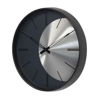 Cambridge PP Waning Moon Black-Silver Wall Clock 30.5x30.5x4.2Cm