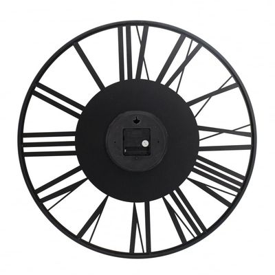 Cambridge Alum Industrial Gold- Black Wall Clock 60x60Cm