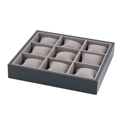 Elsa Velvet Jewelry Organizer 32X29X5.5Cm Grey