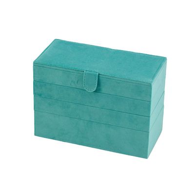 Elsa Velvet Jewelry Organizer 23.5X11.5X16Cm Turquoise