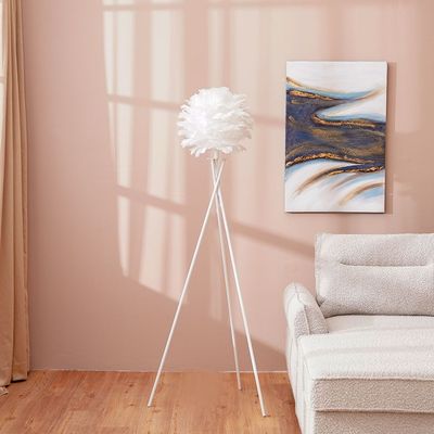 Nicholas Goose Feather Floor Lamp 42X42X150Cm- White