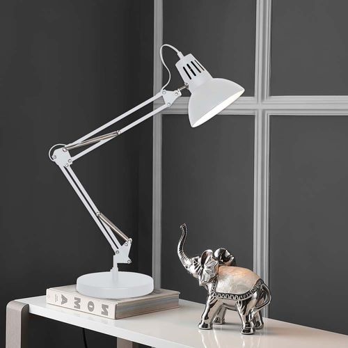 Jonathan Metal Architect Table Lamp 22X39X69Cm- White
