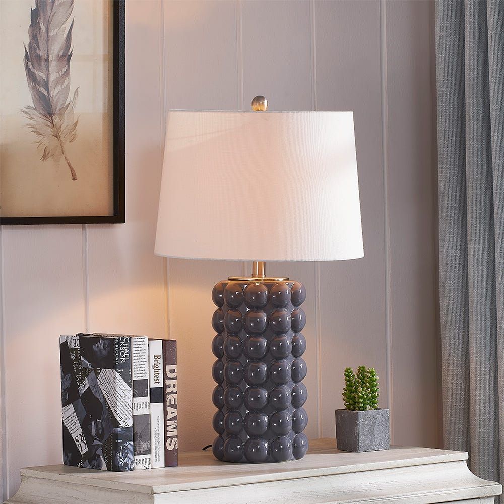 Grey and gold deals lamp