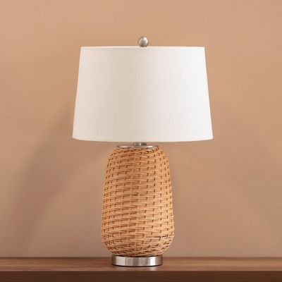 Jonathan Rattan Table Lamp Brown -Tl22124