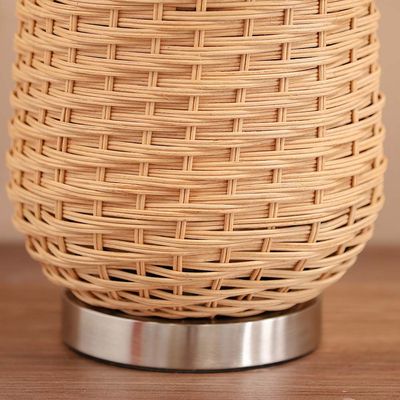 Jonathan Rattan Table Lamp Brown -Tl22124