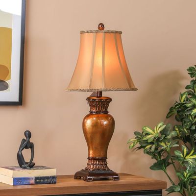 Jonathan Polyresin Table Lamp Antique Gold -Tl22818-0