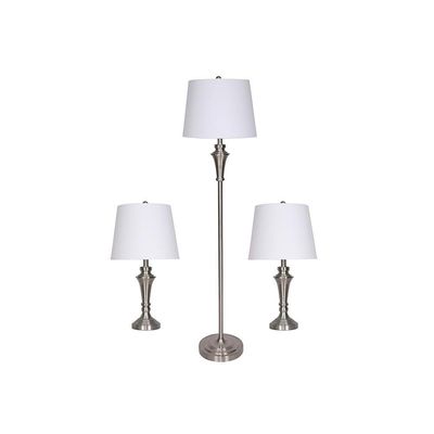 Nicholas Set of 2 Table Lamp 30X30X61Cm +1 Floor Lamp 38X38X150 Cm