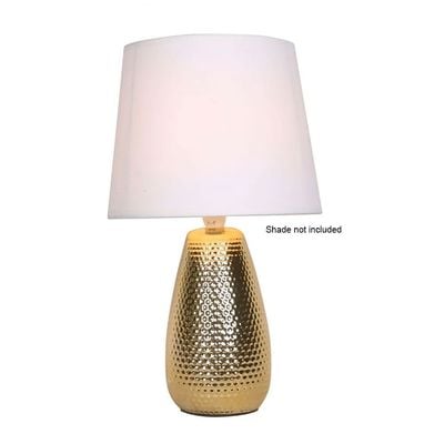 Jonathan Ceramic Lamp Body Gold 13X20Cm (Body Only)