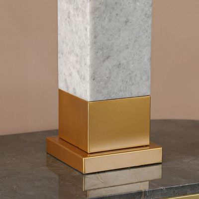 Jonathan Marble Table Lamp Gold/White 35.5X25.4X73.5Cm 