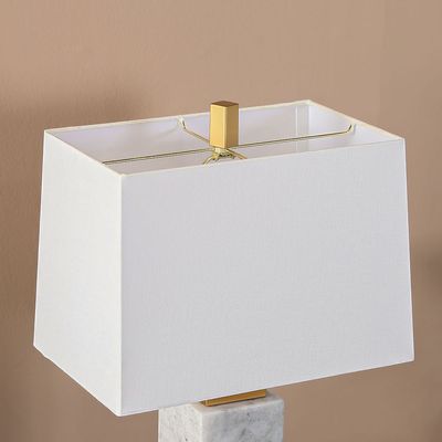 Jonathan Marble Table Lamp Gold/White 35.5X25.4X73.5Cm 