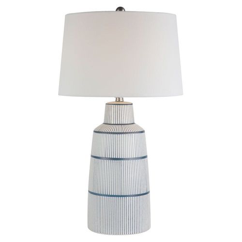 Jonathan Ceramic Table Lamp White 40.5X40.5X71Cm 