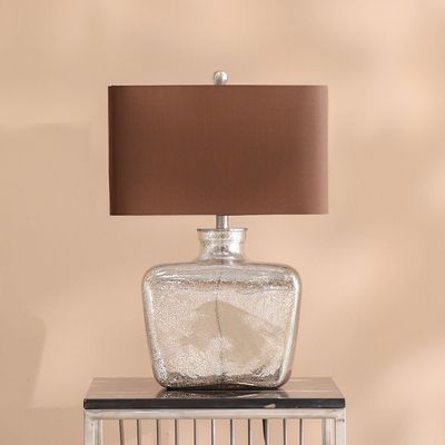 Jonathan Glass Table Lamp Silver 43X25.4X63.5Cm 