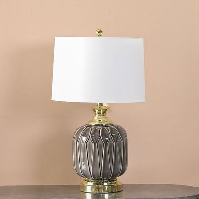 Jonathan Ceramic Table Lamp Gold/Grey 38X38X55.5Cm 