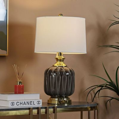 Jonathan Ceramic Table Lamp Gold/Grey 38X38X55.5Cm 