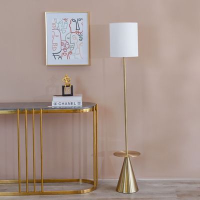 Nicholas Metal Floor Lamp Antique Gold 25X25X150Cm 