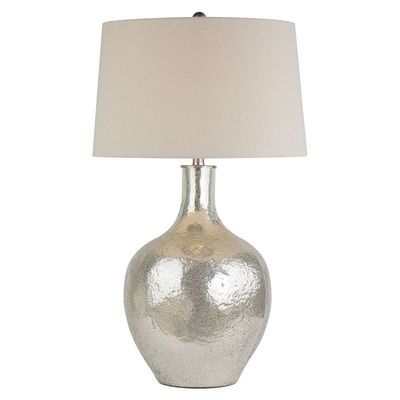 Jonathan Glass Table Lamp Silver 46X46X77.5Cm 