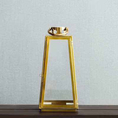 AW23-Abriz Taper Lantern Small Gold 20X20X50 CM (VDAL-64)