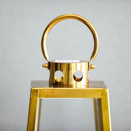 AW23-Abriz Taper Lantern Small Gold 20X20X50 CM (VDAL-64)