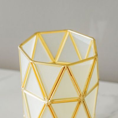 Serengeti Lantern Gold 10X10X22.4Cm 