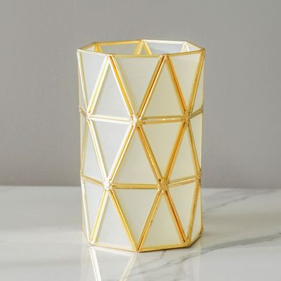 Serengeti Lantern Gold 10X10X22.4Cm 