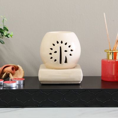 Aleeza Round Tree Electric Oil Burner 15x18x14Cm