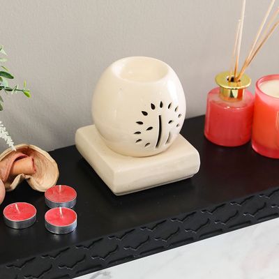 Aleeza Round Tree Electric Oil Burner 15x18x14Cm