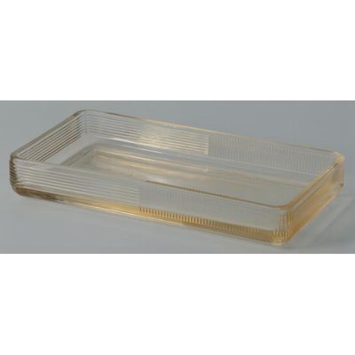 Delia Glass Tray Gold 23.5x13x3.2Cm 
