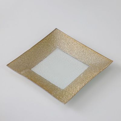 Treo Gold Border Tray Lrg 20x20x1.6Cm