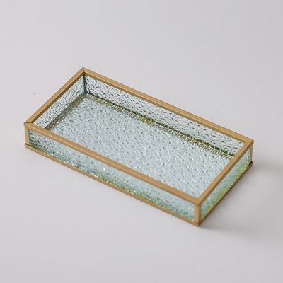 Treo Textured Tray With Side Sml 20x10x3Cm