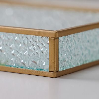 Treo Textured Tray With Side Lrg 24x14x3Cm