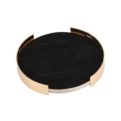 Norwich Marble Round Tray 21X21X3Cm Peach