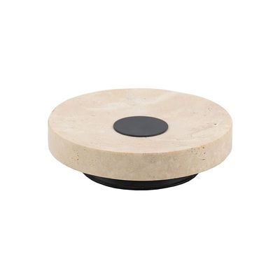 Norwich Marble Round Tray 20X20X6Cm Peach/BK