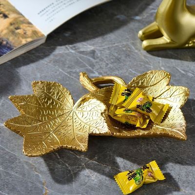 Norwich Gingko Leaf Tray 1 20X14X5Cm Gold