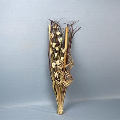 Fleur Palm Curly Ting Lily Branch Beige H - 70Cm