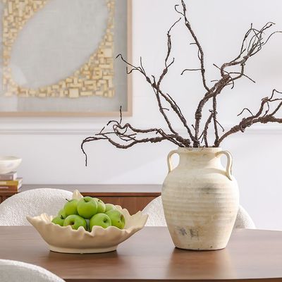 Venice Ceramic Leafy Platter 39X36X17Cm