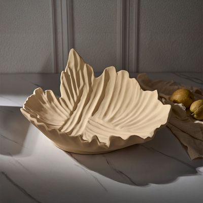 Venice Ceramic Leafy Platter 39X36X17Cm