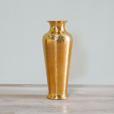 Decimus Hammered Tall Vase