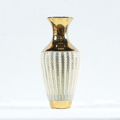 Juliet Vase Gold,White 19X19X43cm