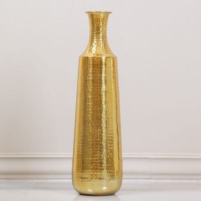 Decimus Tall Vase Gold 18X18X60Cm Vdal-70