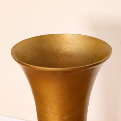 Aliena Decorative Tall Vase - Gold