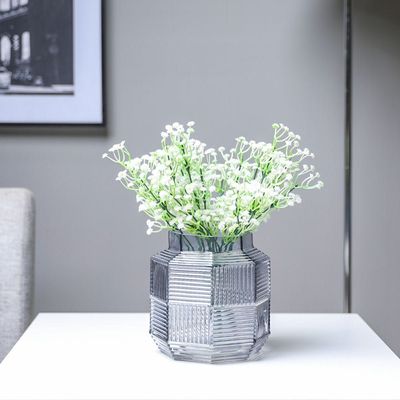 Kiyan Glass Vase Grey