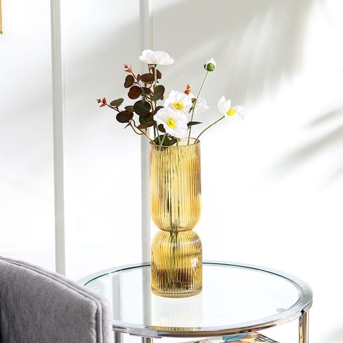 Kiyan Glass Vase Amber