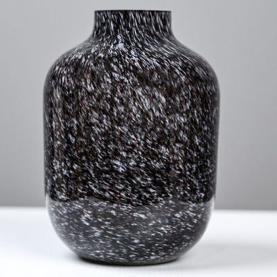 Kiyan Glass Vase Black & White