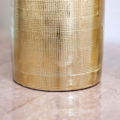 Liana Set Of 2 Vase Gold 9X9X30,10.3X10.3X40.3Cm